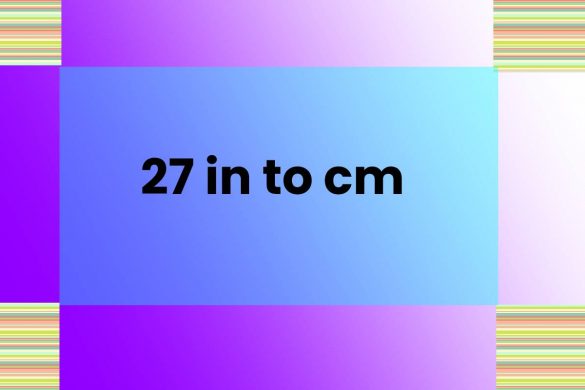 27 in to cm
