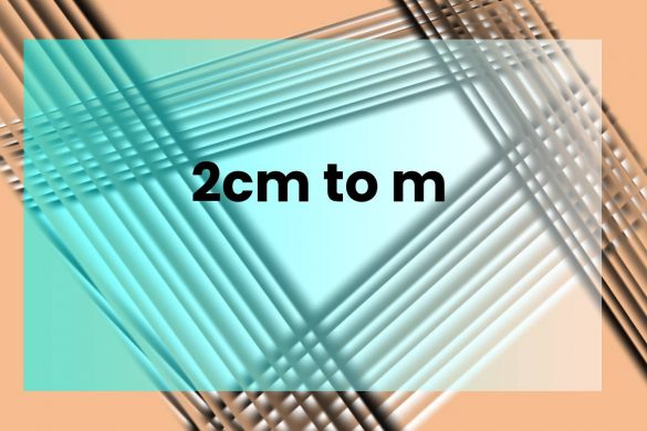 2cm to m