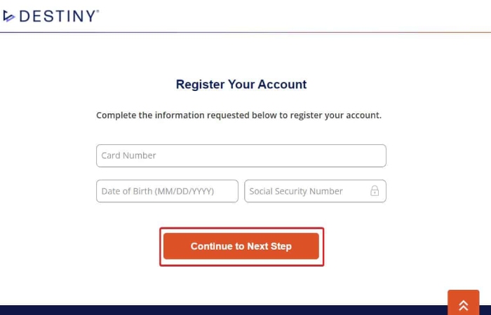 How To Register For A Destinycard.Com Activate Account_