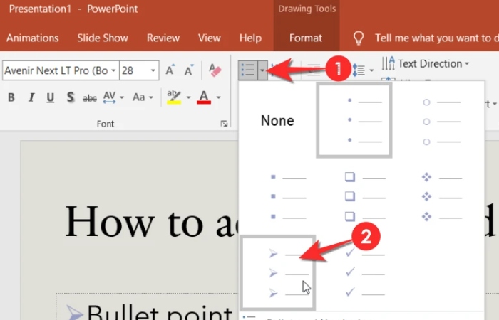 How To Customize A Bullet Format In Powerpoint
