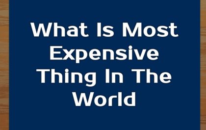 what is the most expensive thing in the world