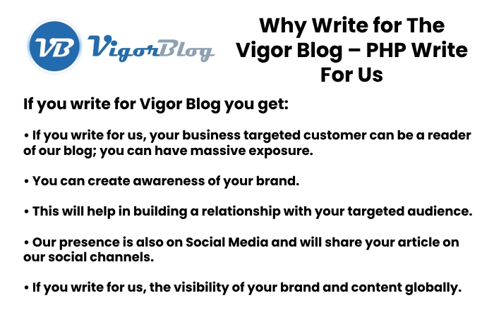 Why Write for The Vigor Blog – PHP Write For Us