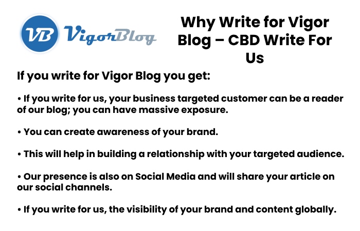 Why Write for Vigor Blog – CBD Write For Us