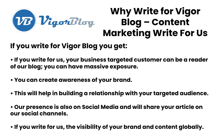 Why Write for Vigor Blog – Content Marketing Write For Us