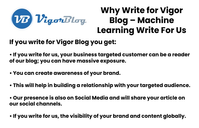 Why Write for Vigor Blog – Machine Learning Write For Us