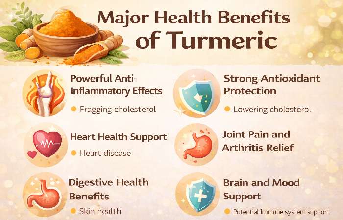 Major Health Benefits of Turmeric