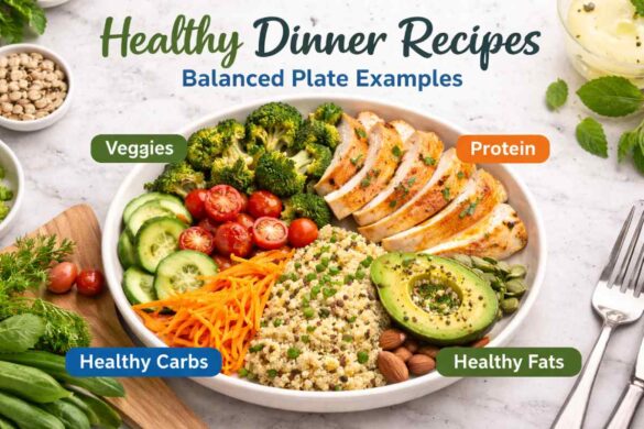 healthy dinner recipes balanced plate examples